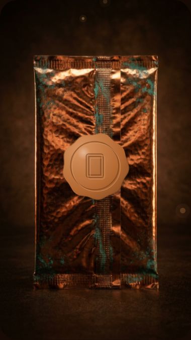 The Copper pack, its wax seal pressed into the centre.
