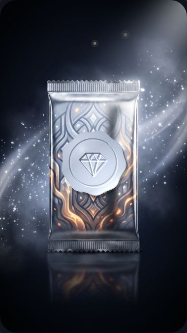 The The Shiny Vault pack, its wax seal pressed into the centre.